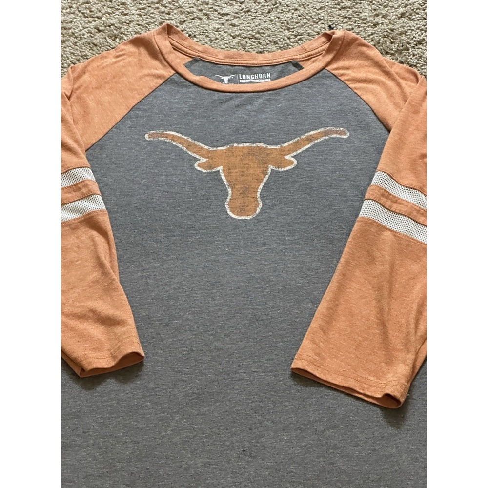 Women's NCAA Texas Longhorns 3/4 Sleeve Graphic Shirt - Large - Picture 3 of 4